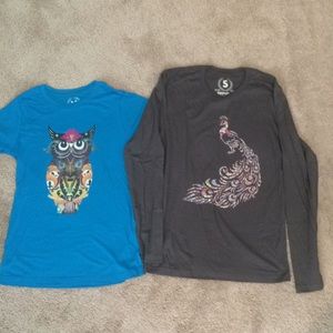 2 NWOT Tee Shirts with Designs